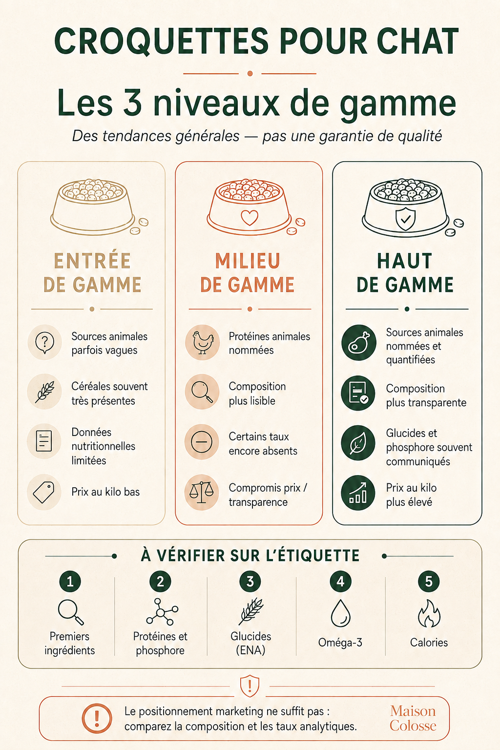 Infographie croquettes maine coon Infographie croquettes maine coon