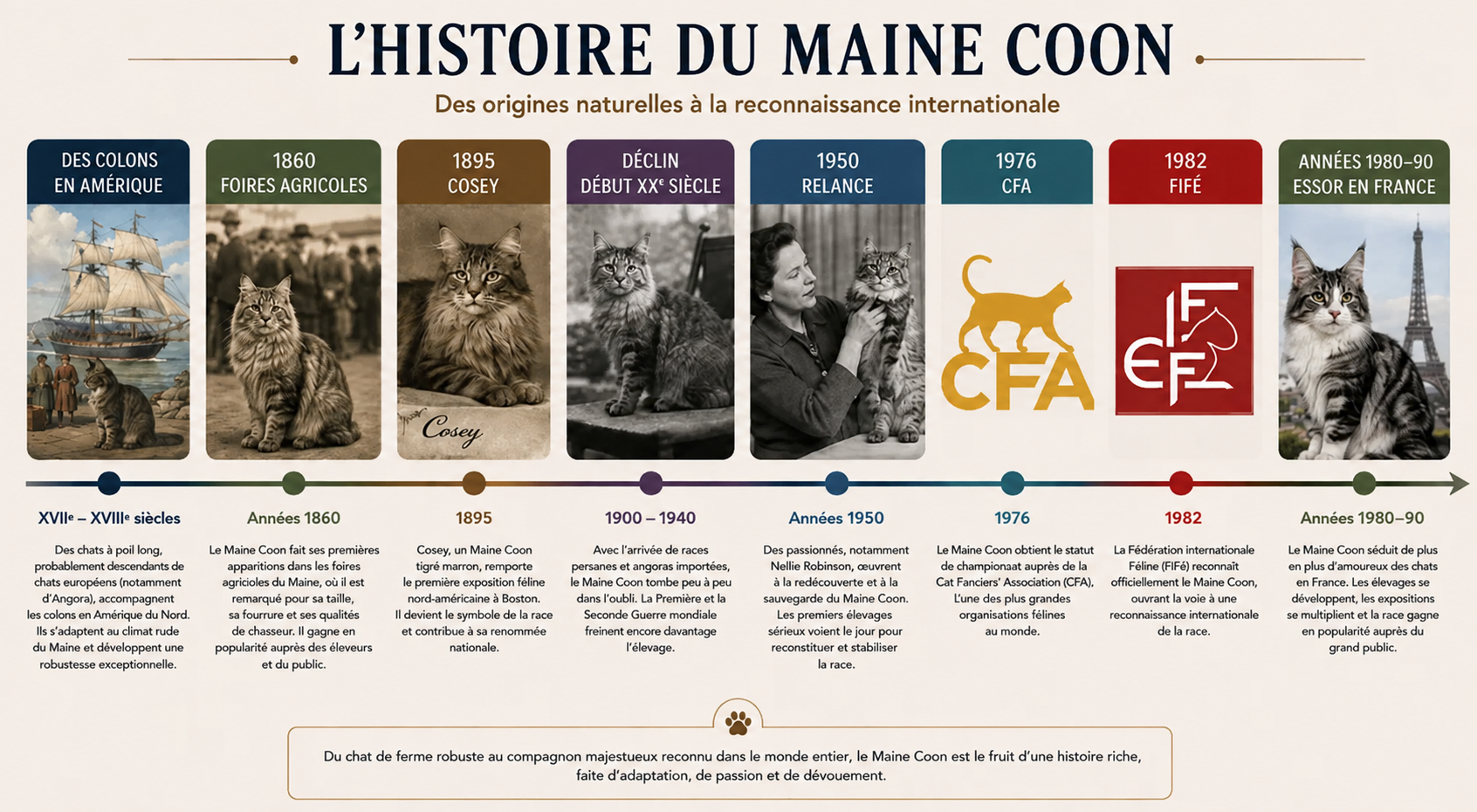 L'histoire du Maine Coon L'histoire du Maine Coon