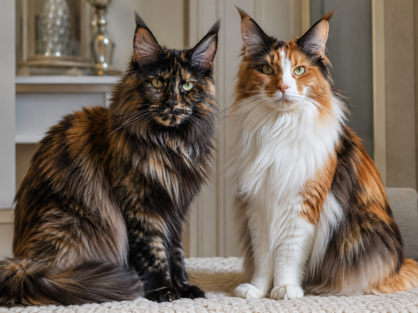 Maine coon tortie vs calico Maine coon tortie vs calico