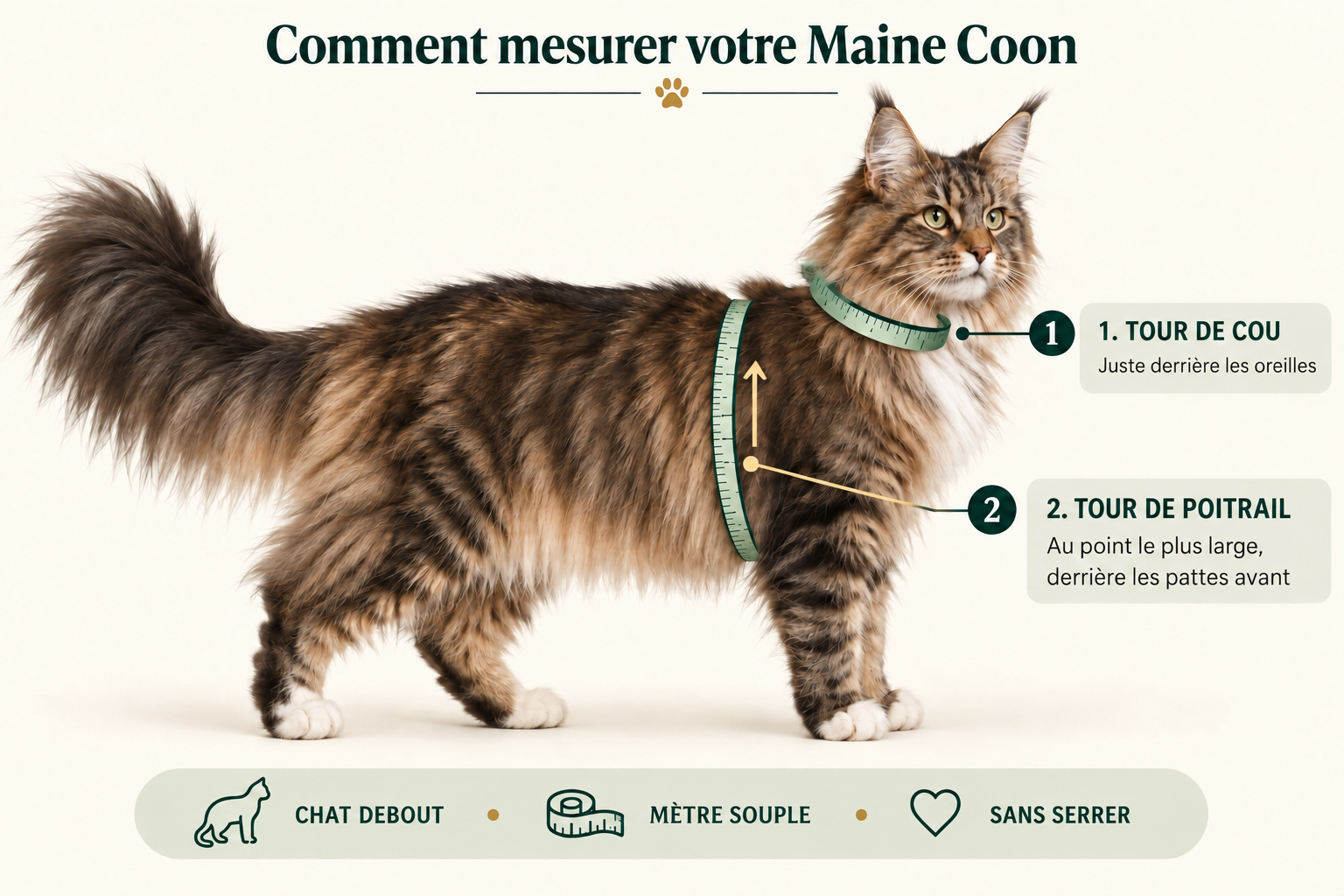 où prendre les mesures pour le harnais