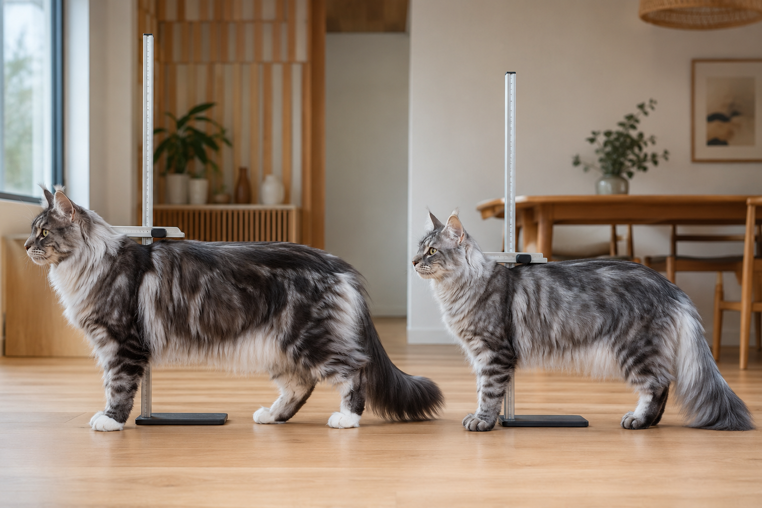Taille garot maine coon